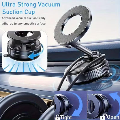 Adjustable Magnetic Phone Holder for Car and Desktop Use Compatible with Iphone 17/16/15/14/12 Series Portable Foldable Car Phone Mount Fits All Smartphones and Vehicle Models - Randomly Assorted Car Accessory Fragrance Disc Included