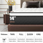 Twin/Full/Queen/King 12/14 Inch, Gel Memory Foam Hybrid Mattress,Pocket Spring Box Mattress, Fiberglass Free,Medium Firmness, Certipur Certified Jelly Bed Mattress Queen Size Mattress Colchones Para Cama Mattresses Bed Mattress